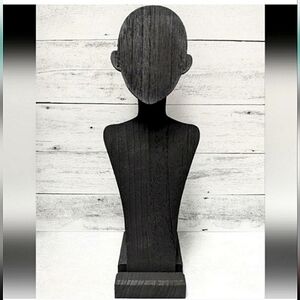 Black Bust Jewelry Display